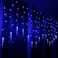 Miniatyrbillede 1 af 5: LED isops-lysstrenge til jul, indendørs krystal is-lysstrenge til julepynt, vinterhimmelvindue feriepynt