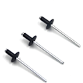 Miniatyrbillede 5 af 5: 50 stk Store Flange Aluminium Blindnitter 3,2 mm x 8 mm Pakke med 50 (Sort)