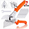 Miniatyrbillede 1 af 5: Multifunktionsvinkelsaks, trådtrimmer med 5 reserveblade og nøgle 45 - 135 grader