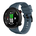 Miniatyrbillede 2 af 5: Garmin Forerunner 45S Holdbar Sort Silikon Urrem med Spænde - Mørkeblå Blå