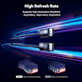 Miniatyrbilde 4 av 5: DP-kabel DisplayPort til DisplayPort 8K@60Hz 4K@120Hz DP-kabel.