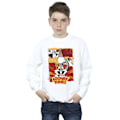 Miniatyrbillede 3 af 4: Looney Tunes Drenge Bugs Bunny Tegneserie Nytårs Sweatshirt 3-4 År Hvid 3-4 År