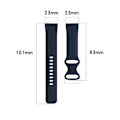 Miniatyrbild 3 av 5: Färgglad handledsrem för Fitbit Versa 3 Klocka Mjukt Band Correa för Fitbit Sense Versa3 Klockband Tillbehör Midnatt Blå S Midnatt Blå