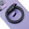 Miniatyrbillede 2 af 4: Magnetisk ringholder til smartphone med metalplade Sort