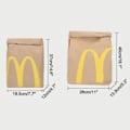 Miniatyrbild 3 av 5: REMAKE Realist Mcdonalds Ryggsäck/Messenger Väska - Snabbmatspresent Student Fritid DB Dubbel axelväska