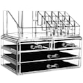 Miniatyrbilde 3 av 5: REMAKE Sminkeorganisator i akryl med 4 skuffer - Sminkeholder transparent