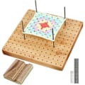Miniatyrbillede 1 af 5: REMAKE Hæklet Gave til Bedstemor Kvadrat Elskere - Bambus Blokeringsbræt til Strikning og Hækling