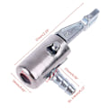 Miniatyrbilde 4 av 4: Auto 1/4\" Slangekobling Luftchuck Messing Dekkpumpe Lås Luftkompressor Kobling