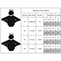 Miniatyrbillede 3 af 3: Baby Boy Halloween Julenightgown Langærmet Bat Romper Sort 100