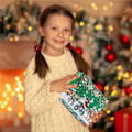 Miniatyrbilde 4 av 5: Adventskalender 2023 Diamantmaling Nøkkelring, 24 Dagers Julekalender, Overraskelsesgave Til Barn 7-12 År