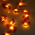 Miniatyrbild 3 av 3: Ljuslystring Höstlöv / LED-lystring - Batteridriven Orange