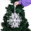 Miniatyrbild 3 av 5: 6 st 3D Snöflinga Julgransdekoration