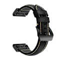 Miniatyrbilde 2 av 3: Ekte lærreim Garmin Fenix 5/5 Plus/6/6 Pro Svart