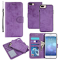 Miniatyrbillede 5 af 5: REMAKE Magnetisk Suede-etui til iPhone 7/8/SE2020 med magnetisk lås. Sort én størrelse