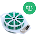 Miniatyrbillede 3 af 5: Twist Tie: Plastikbelagt tråd til at binde haveplanter eller kontorkabler med praktisk, indbygget skærer {Grøn}