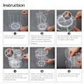 Miniatyrbillede 4 af 5: Roterende Makeup Stativ Organizer Transparent