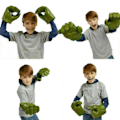 Miniatyrbilde 3 av 4: REMAKE Avengers Hulk Hansker Smash Hender Barn Cosplay Leke Et Par Nerver (FMY)