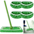 Pikkukuva 1 / 5: REMAKE Swiffer Sweeper Mop -vaihtopäät, liinat Swiffer-lattiamopille, uudelleenkäytettävä suojus 2 kpl
