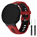 Miniatyrbillede 1 af 5: Garmin Forerunner 735XT / 220 / 230 / 235 / 620 / 630 Cool Silikon Urrem - Rød / Sort Rød