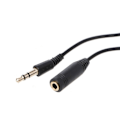 Miniatyrbillede 3 af 3: 3,5 mm Han til Hun 3-polet Jack-stik Stereo Audio Aux Forlængerkabel 1m