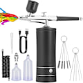 Miniatyrbild 1 av 5: REMAKE Airbrush-set Trådlös Laddningsbar Kompressor, Automatisk Hantering av Modellmålning, Svart