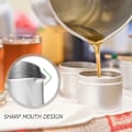 Miniatyrbild 5 av 5: REMAKE Stekpanna för ljustillverkning 1000 ml i rostfritt stål Smältkruka Vaxkruka Ljustillverkningsstartutrustning Droppfri hällpip Container
