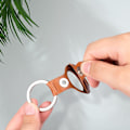 Miniatyrbillede 5 af 5: AirTag etui med nøglering PU læder 4-pak