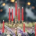 Miniatyrbillede 3 af 5: 6 stk LED Flammeløse Flimrende Varmt Hvide Spidse Lys med 2 Fjernbetjeninger til Jul Thanksgiving Halloween Hjem Bryllup Dekoration