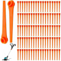 Miniatyrbilde 2 av 5: REMAKE 100-pakks plastskiftblad for Gardena 9823 9825 9820 9821 Trimmerblad 70mm