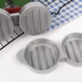 Miniatyrbilde 4 av 5: Mini Hamburgerpresser, Non-Stick, 3 Sporer, Små Hamburger Steker, Press, Trippel Beef Hamburger Maker Form Mac