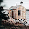 Miniatyrbillede 4 af 5: Vindfløj i form af en sejlbåd - Retro vindfløj i form af en sejlbåd, dekorativ vindretningsindikator til udendørs brug