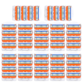 Miniatyrbild 1 av 5: REMAKE - 52-pack Rakblad för Män, Kompatibla Blad - WELLNGS 48-pack