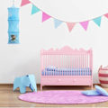 Miniatyrbillede 3 af 5: Pcs Opbevaringsnet til Børn (Pink, Lilla, Blå - 75*27 cm), Foldbar Netkurv med S-krog til Fyldte Dyr Små Tøj Underbukser Sokker