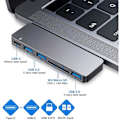 Pikkukuva 5 / 5: REMAKE USB-C-keskitinsovitin MacBook Pro/Air 13\" 15\" 6-in-1 USB-C-lisävaruste