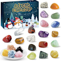 Miniatyrbillede 3 af 5: REMAKE Julekalender 2024 24 Naturlige Krystal Agat Dage Børns Julekalender 24 Dage Af Serien Jule Nedtællingskalender Advent