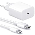 Miniatyrbilde 3 av 3: 2-pak - Lader for iPhone - Hurtiglader - Adapter + Kabel 20W Hvit 2-pak iPhone