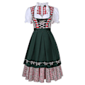 Pikkukuva 4 / 4: REMAKE Dirndl-mekko Saksalaiseen Oktoberfestiin Baijerilainen Oluttyttö Asuste Palvelijatar Festivaali Juhla ZX Vihreä XL