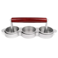 Miniatyrbilde 2 av 5: Mini Hamburgerpresser, Non-Stick, 3 Sporer, Små Hamburger Steker, Press, Trippel Beef Hamburger Maker Form Mac