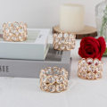 Miniatyrbillede 4 af 5: REMAKE Pakke med 12 Gyldne Krystal Tealight Lanterner til Bryllup Hjem Bord Midtpunkt Dekoration, Gaver i Æske