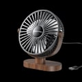 Miniatyrbillede 3 af 5: 360° roterende 3-bladet ventilator sort