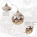 Miniatyrbillede 4 af 5: 12 æsker juletræspynt egnet til julegaver, pyntkugler, festligheder guld