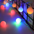 Miniatyrbilde 2 av 4: LED Julelys Utendørs Campingtelt Baldakin Bryllupsdekorasjon Små Stjernelys Kulelyktstreng (Farge) (Batterimodell) 3M30 lys
