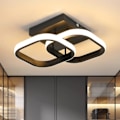 Miniatyrbilde 1 av 5: REMAKE HKK Moderne LED taklampe - 22W kvadratisk taklampe 2300lm for hall, soverom, bad, kjøkken, stue - varmt lys