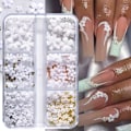 Miniatyrbilde 2 av 5: 3D Blomster Nail Dekorasjon Modell 4