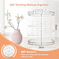 Miniatyrbillede 2 af 4: Makeup Organizer, 360 graders roterende kosmetisk opbevaring