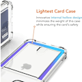 Miniatyrbilde 3 av 5: iPhone 12 Gjennomsiktig iPhone-deksel med Kortholder