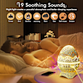 Miniatyrbilde 2 av 2: Fjernkontroll Stjerneprojektor, Dinosaur Egg Galaxy Projektor, Bluetooth-høyttaler og Nebula LED-lys for soverom Hjem Takdekorasjon Fest