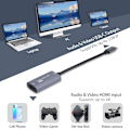 Miniatyrbild 2 av 5: INF Video Capture Card / USB-C till HDMI-kompatibel adapter