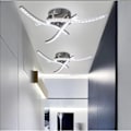 Miniatyrbilde 4 av 5: REMAKE Moderne 18W Krystall LED Taklampe for Stue og Soverom Innredning gul