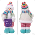 Miniatyrbild 4 av 5: Plush Juldocka | Snögubbe Borddekoration för Juldekorationer Snögubbe